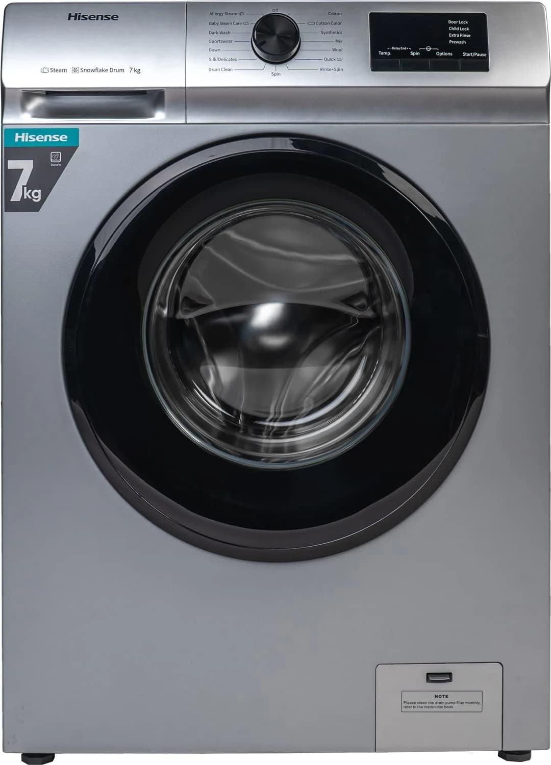 Hisense 7kg Front Load Fully Automatic Washing Machine