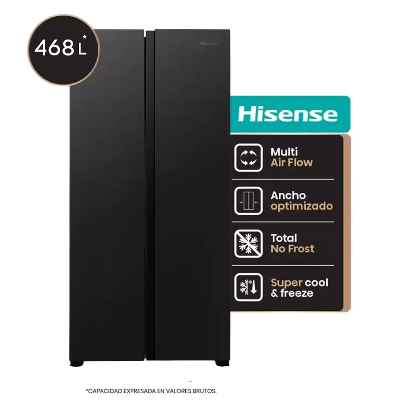 Hisense RS3N428NAB Side-by-Side Refrigerator — 1